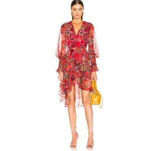 Alexis Sidony Floral Ruffle Dress, Size M